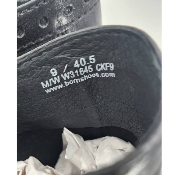 B.O.C. Slip On Black Leather Mule Stacked Heel Size 9 40.5 - Picture 7 of 7